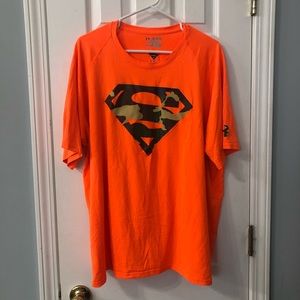Under Armour Orange Superman Camo Loose Fit